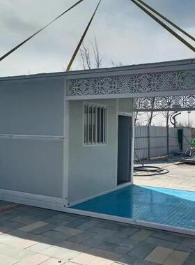 移动住人集房可移动叠型集装小箱活动成房折工地住宿办公23424室