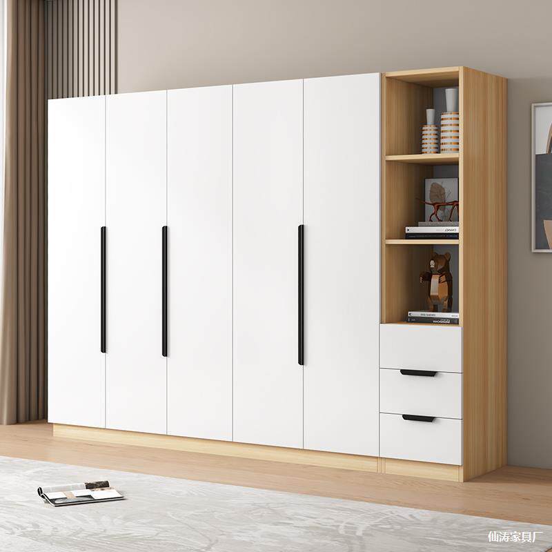 实木衣柜卧室家用简易组装新款2026爆款出租房用结实耐用儿童衣橱