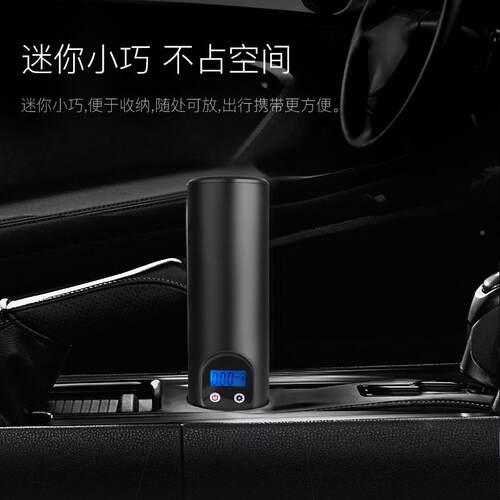 手持无气线E68智能功车载充气泵迷你携式多能打泵汽车便轮胎气筒
