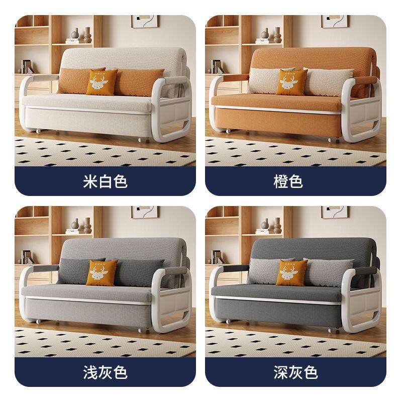 DYN灯芯沙发床折叠两一体多功能用客厅小沙发绒阳可伸缩家台用沙