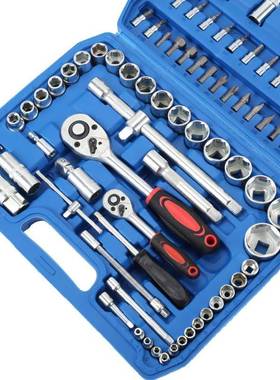 QWR家棘轮扳手工具箱用汽车工具套装修套修筒棘轮扳手组合