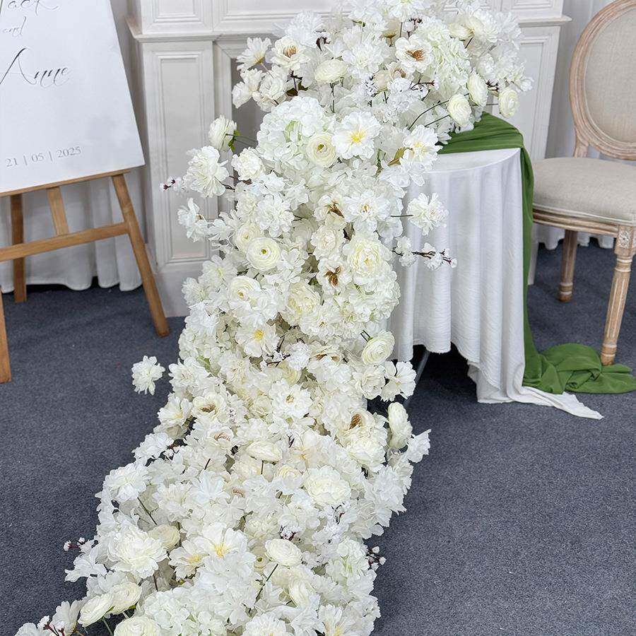 工厂直销花艺系列人工精致仿真丝玫瑰绣球花胎儿满月宴婚庆