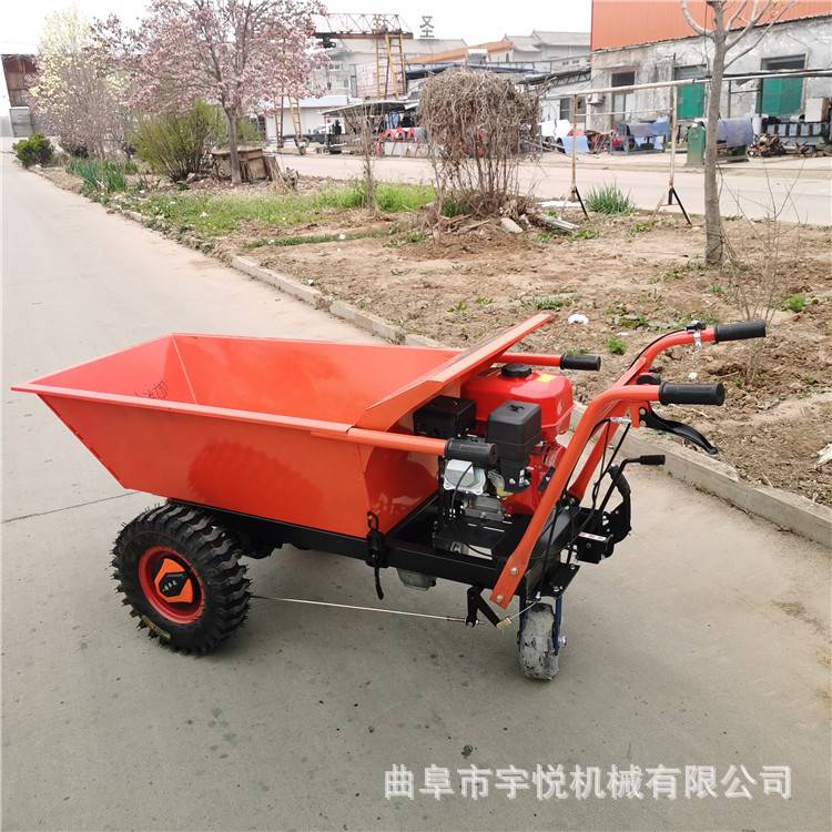 新款汽油手推车 便携式运输车 移动式翻斗车