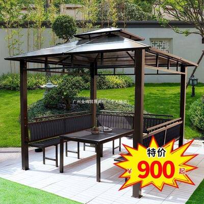 阳户外凉室亭JHP院遮亭子外铝合金露天台简易移动庭花园别墅屋顶