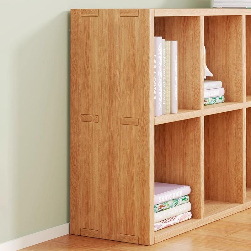 全实木书架物架落地靠DDT墙儿格柜客子厅储物收纳置矮家用幼园书