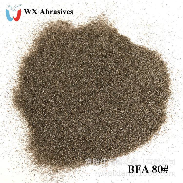 福建棕刚玉喷砂F磨料08BCW厦门80刚目棕刚玉对辊砂厂家金砂磨料