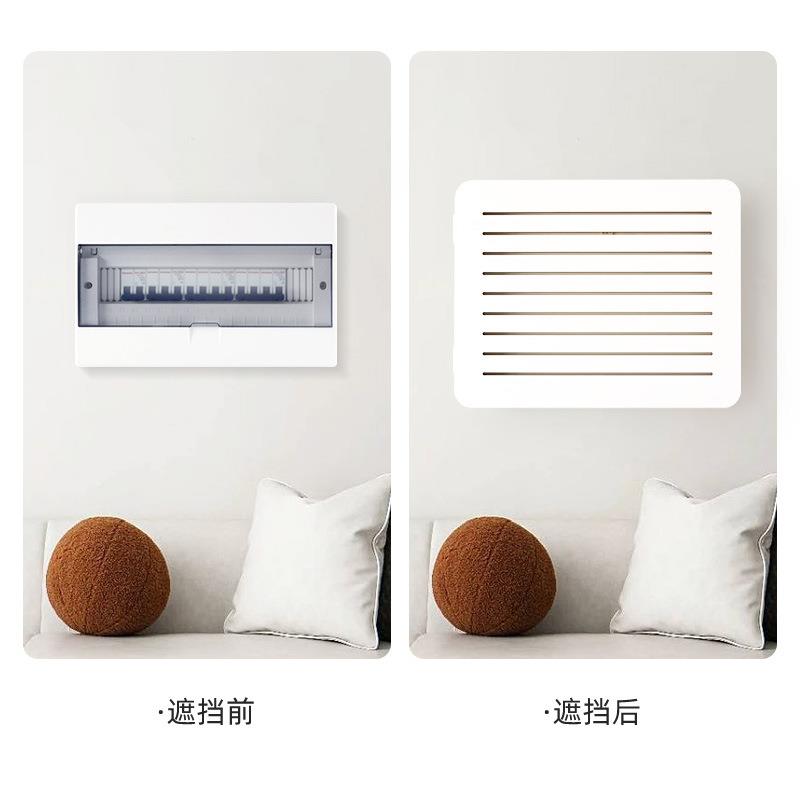 百202弱电装饰画电表箱媒箱多体遮挡配电箱现代简约叶系列-501