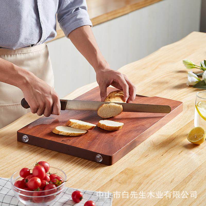 中山SJB占厂直供镭射LOGO公司采购乌檀木整案板厨家房板木家用