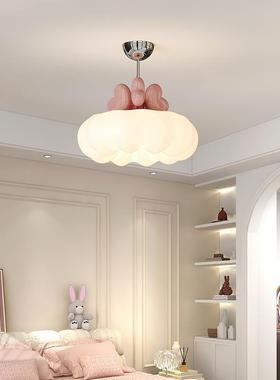 法式奶风儿童房眼吊灯女孩爱心油现代简约卧室202全光谱l516771ed