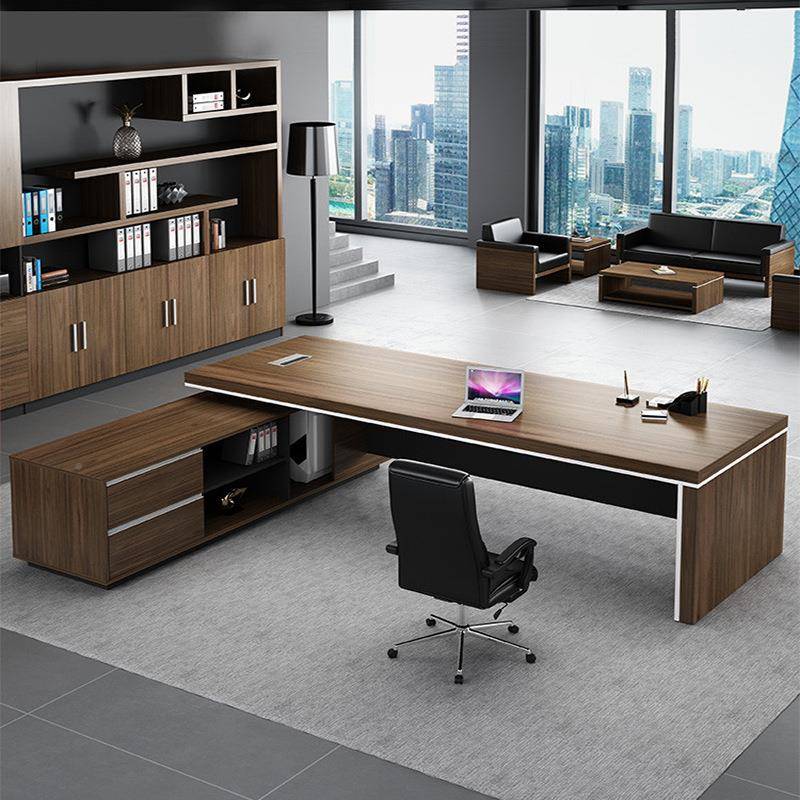 广东办公具工厂老板板式总裁经理主办公管桌大班台单XPG人桌电脑