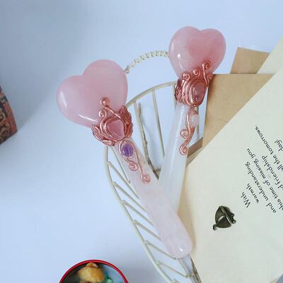 热销万圣水晶工艺品天VVI然水节魔晶爱心月亮法仙棒女棒