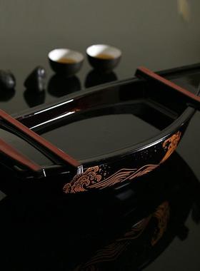 日式文理龙舟盛刺器寿司船身船干JAS冰料理船促销三鱼盘刺料身盘