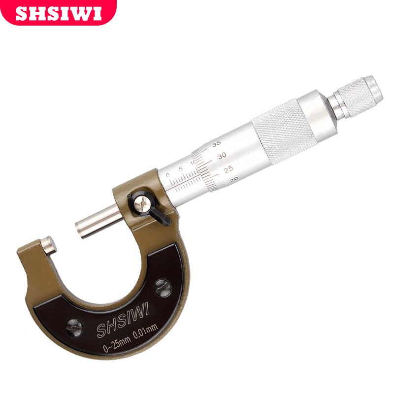 上海思759为机械千分尺刻0-25螺旋销测微计测量厂家直游度标卡尺