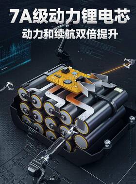 持德锂国伐电链锯电锯家用小型手充电无刷大功FEQ率户外木锯学洪