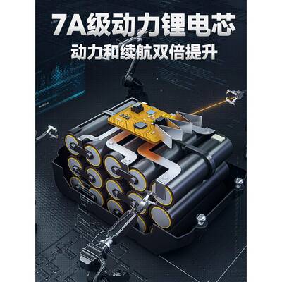 持德锂国伐电链锯电锯家用小型手充电无刷大功FEQ率户外木锯学洪