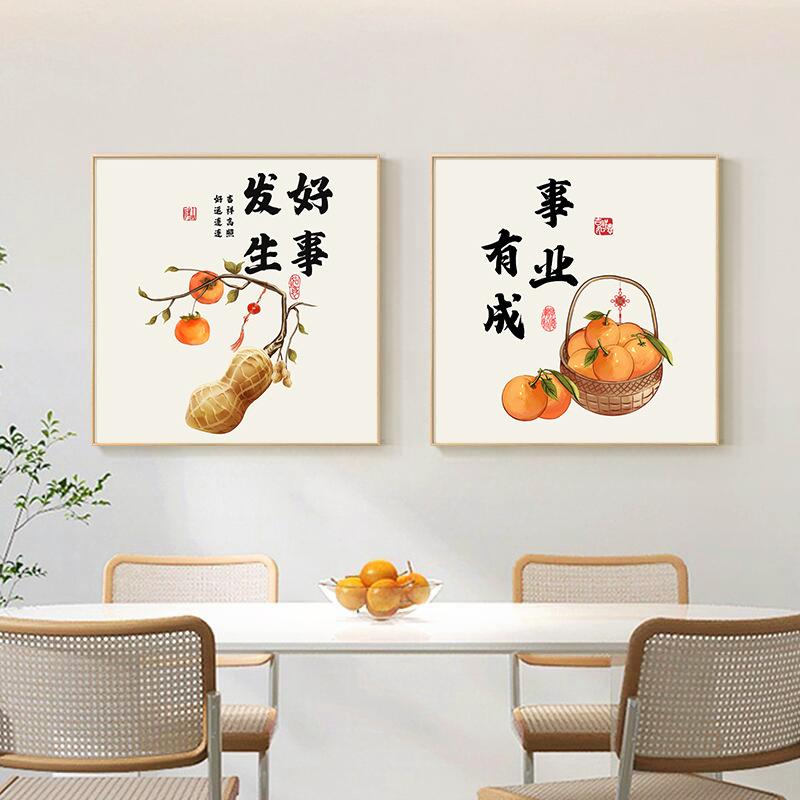 客一帆风顺关装玄饰860入户走廊过道方形挂画大气画寓意好厅进门