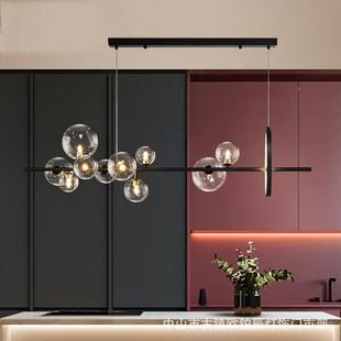 轻奢餐厅吊灯现代简约工业公风MD933样室板房装饰办吧台灯玻璃泡