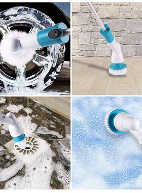 TK线电动洁刷长柄手持清洁刷无子不弯清清洗895腰刷自动旋转彭锐