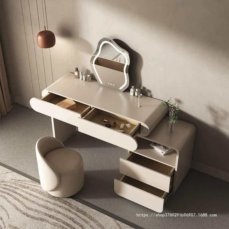 轻奢梳妆台台收纳高档卧927室简代柜约现小户型化妆诧寂风卧室梳