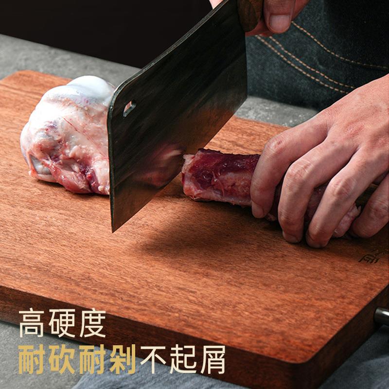 古臻匠易乌檀实木梨木菜板整木菜板水果330花木菜板不开裂天然选