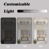 扇灯吊扇灯C FCC认证CRX热销吸顶ALP风P遥控控制卧室风扇灯