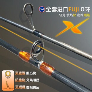 哈斯达蝴蝶溪流微物路亚竿新款直柄ul超软弹射路亚杆套装全套实心