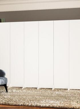 白色屏风折叠厅移动UYF客现代公室酒店玄关办隔断纯摄影奶油风折