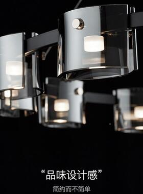 端电商货意式高客厅吊灯简约餐652供厅吧台家创意设用计师卧室玻