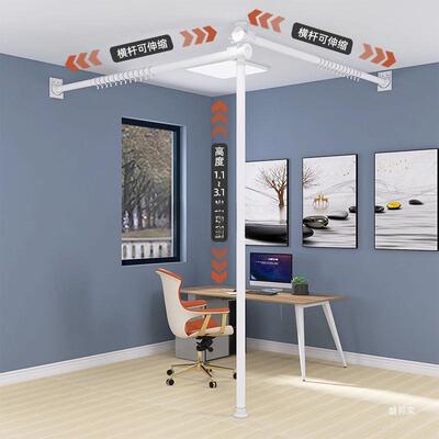 房间隔断免打孔厅屏风遮挡型卧室出屋JK221654分隔帘遮光租门窗帘