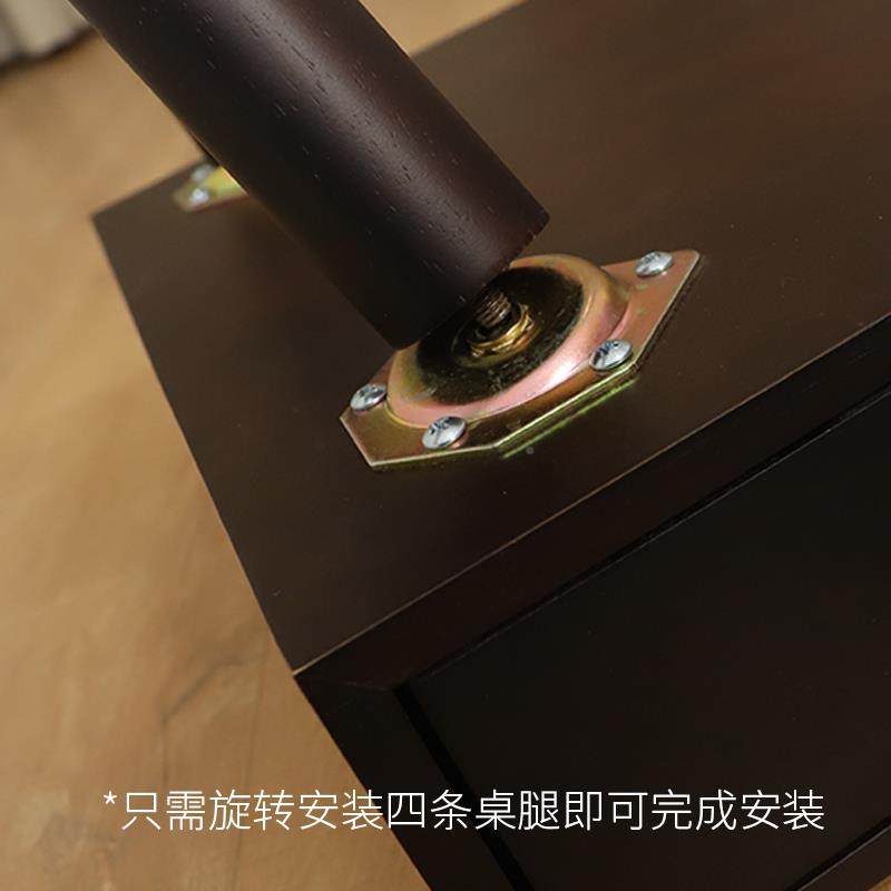 2I新中式化妆桌卧室M小无品牌/户型实木轻奢翻盖带60C80抽CM梳妆