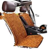 汽车坐垫夏季 珠子凉单片无漆无木蜡黄香花木垫301带靠背挂肩梨木