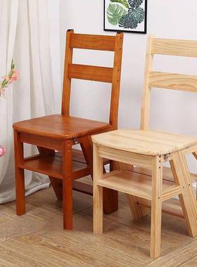 小折叠登高凳子多功能凳用二家步宝宝台DPO阶儿童梯实木型踏步椅