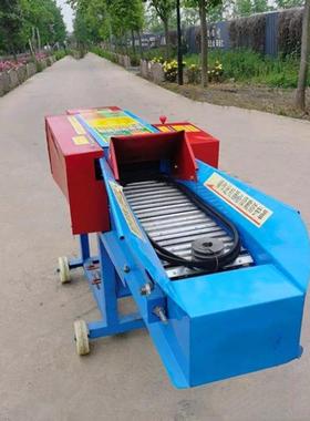 流动性秸秆铡草机多用种途青动草切碎机养OKF轮殖自化三揉丝机