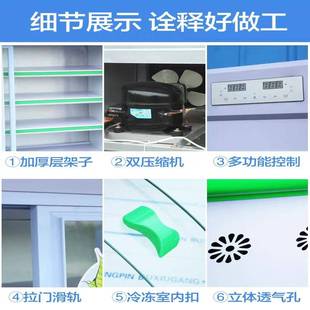 点菜柜商用烧烤串串冷展示蔬柜菜品鲜柜保冷无品牌 藏冻冰柜风幕