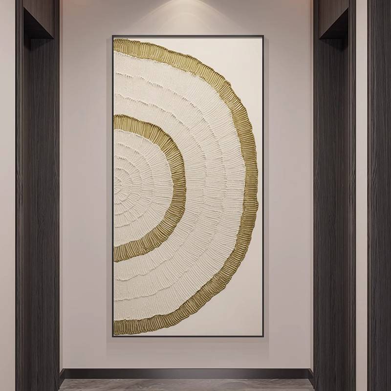 现代简约入户玄关装饰画抽象艺术极简客厅壁画奶油风走廊过道挂画图片