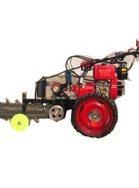 LSJ大型链式开沟机械工程开沟机价拖格拉机后置条开沟机