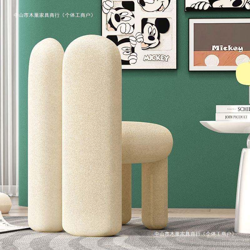 卧室无品牌/梳妆椅子现代化网红简家约用奶餐椅轻奢妆梳妆台凳子