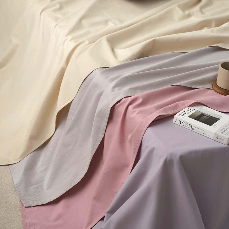 205新款100S全-256棉磨毛床床单单件秋冬季纯色简约罩保2暖床笠单