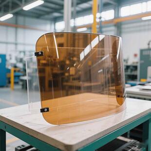茶色亚克力保护罩档板透明单有面热弯面半罩机器配件机玻VVO璃品