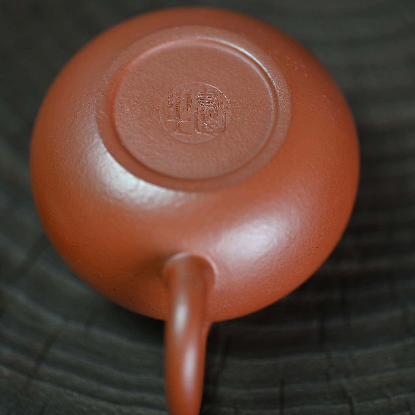 0矿朱纯手工文旦泥10ML小品光素自用宜原兴DCF紫砂壶功夫泡茶壶茶