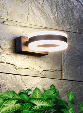 简约现代防水门头庭上壁灯花园阳台院D围墙灯BD-B086LE下发光户外