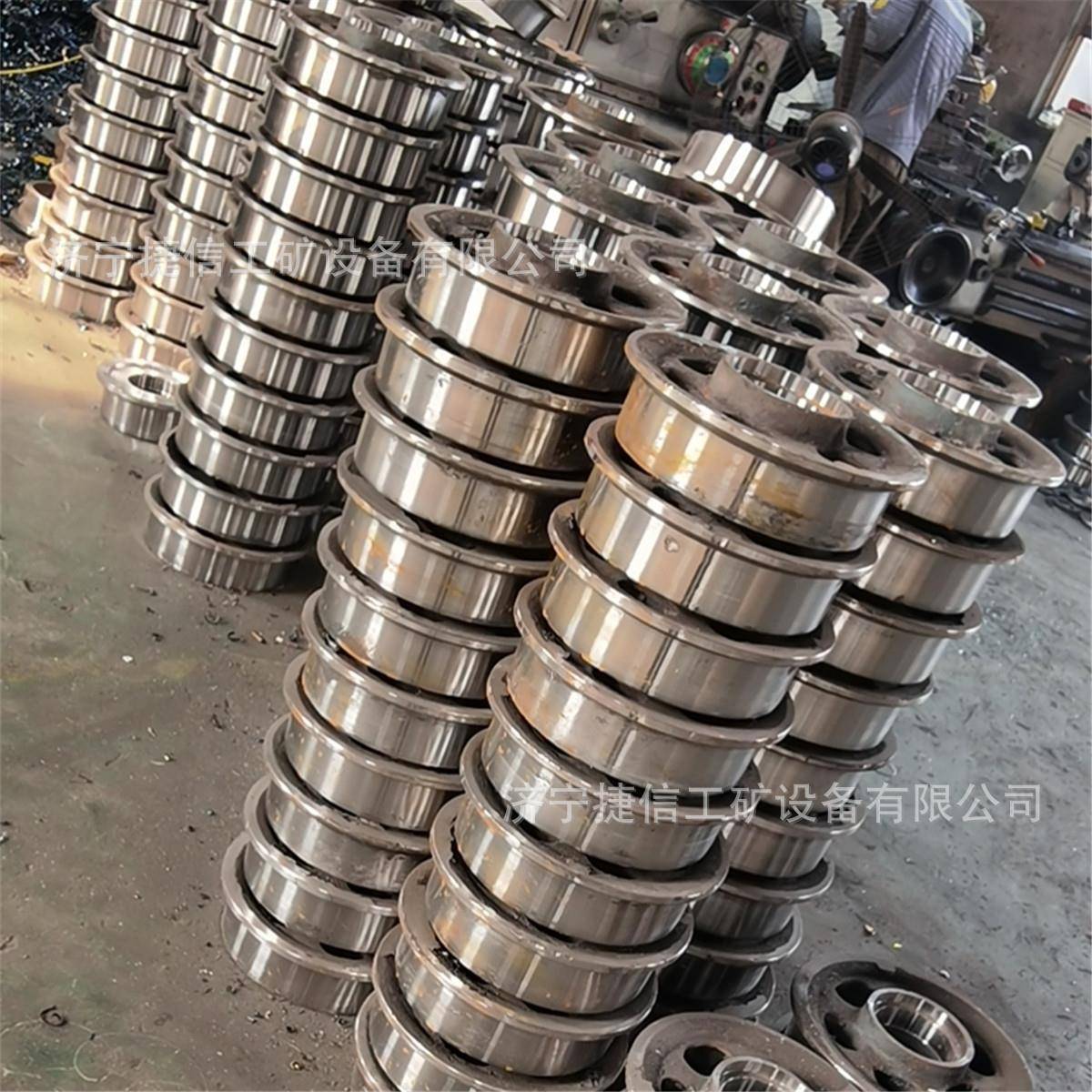 道矿车轮对50mm空心实心铸矿钢矿车轮对煤铸钢窑车KPI00mm轨轮