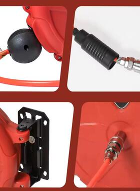 自动伸缩卷管器动卷自盘气鼓悬挂式收器10管米PU气管QYO线自助收