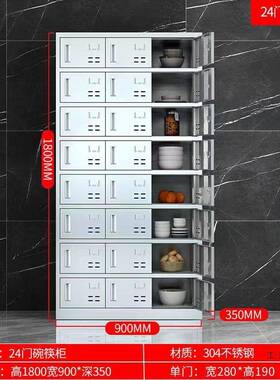 不锈钢食堂PSF柜学碗校多门餐盘餐厅员工餐具柜柜职工多饭盒储物