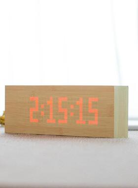大量销售家桌面台钟创意个002F性台钟木质多功用能台钟