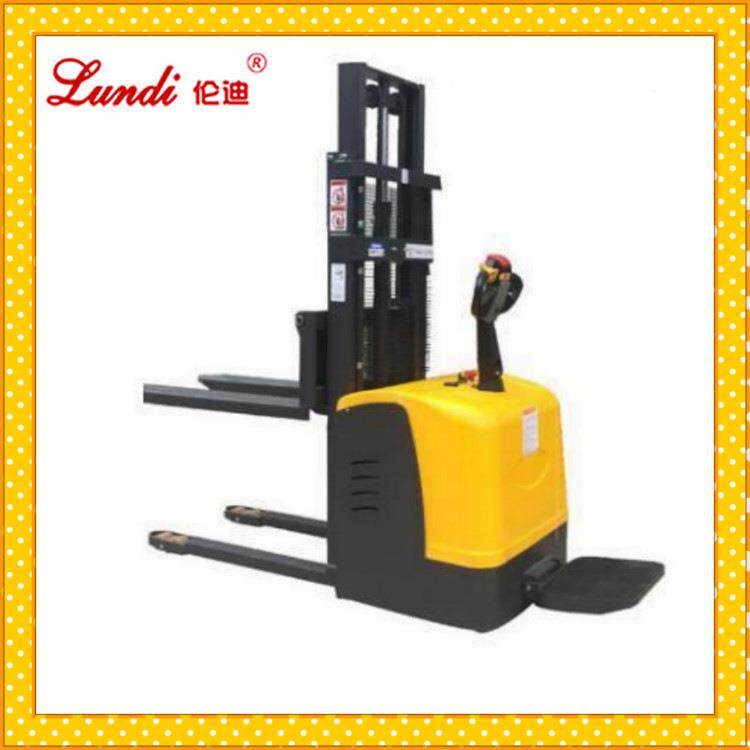 销售全5电托动堆高车1.吨电5.5米BAJ站驾式全动堆垛车盘升降车