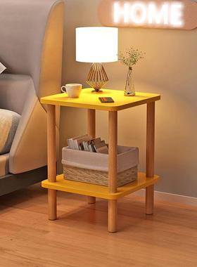 风简约床头置物床头柜客卧厅室小KZV户型收纳桌小沙发边几茶架几