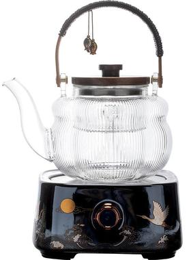 蒸煮一体玻璃茶容量电陶炉加壶热dsad全大自动茶器烧水防烫煮泡茶