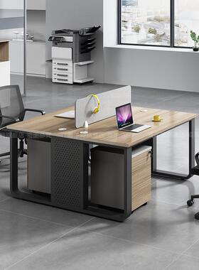 风工20201009位简易家双人卡座职员屏电脑办公桌简约现代用单四4