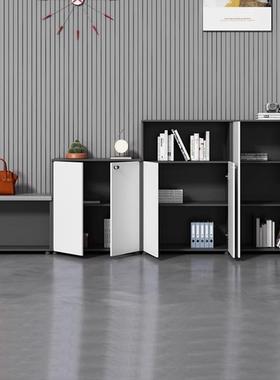 白色文柜件ZLZ柜矮柜木质储物柜桌边料打印收机柜隔断柜资纳柜茶